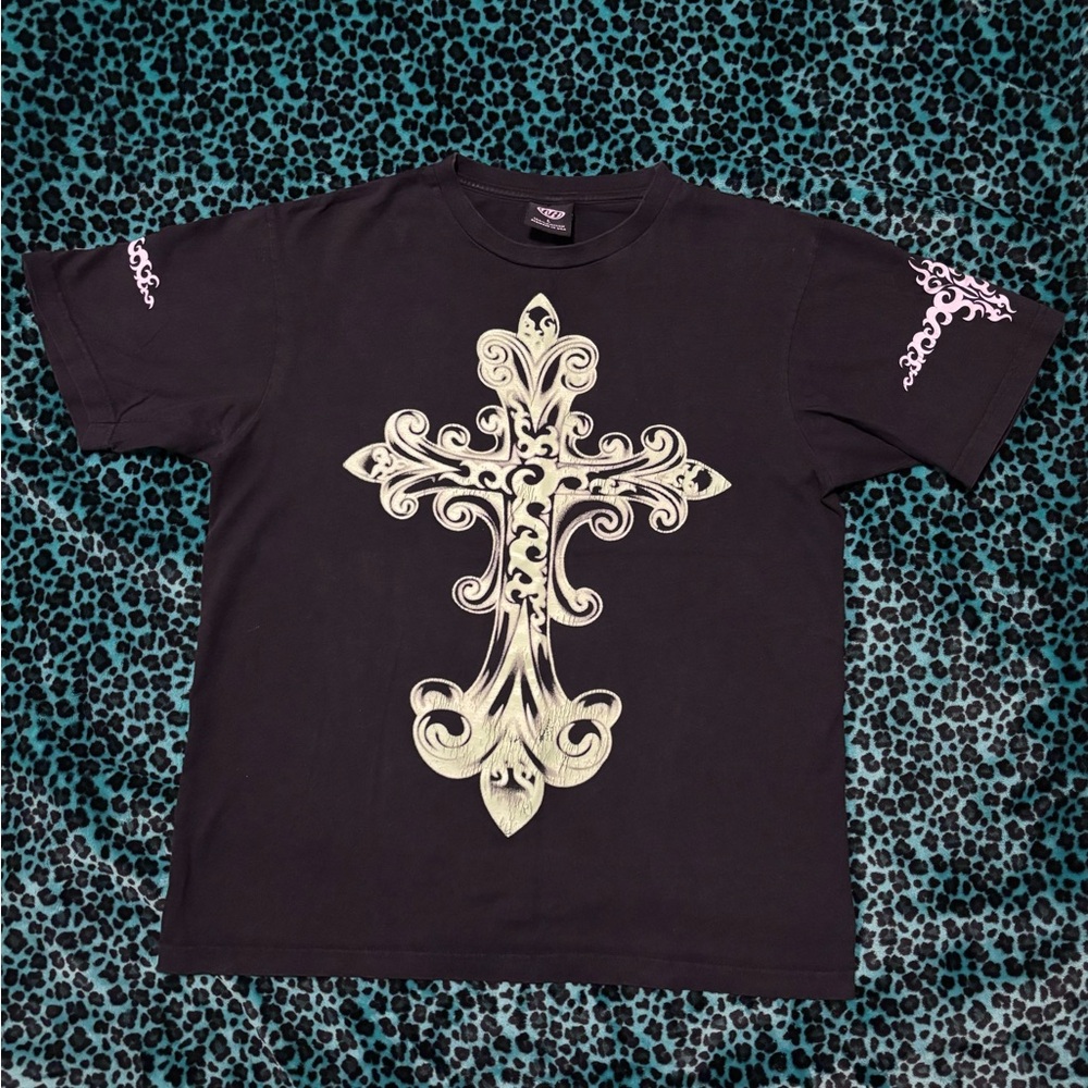 Affliction like style with black and light green